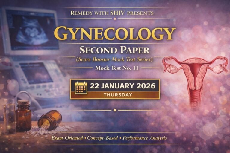 Protected: Day 11 Obstetrics and Gynecology paper one, 22 Jan, 2026